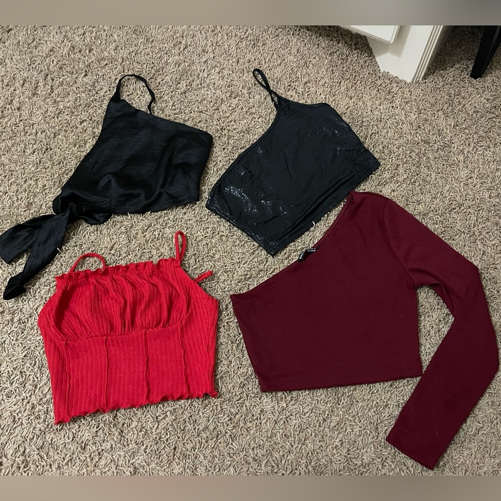 SHEIN XS Bundle of 4 Women’s Going Out Crop Tops